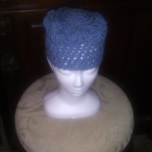 Denim Blue Crochet Hat